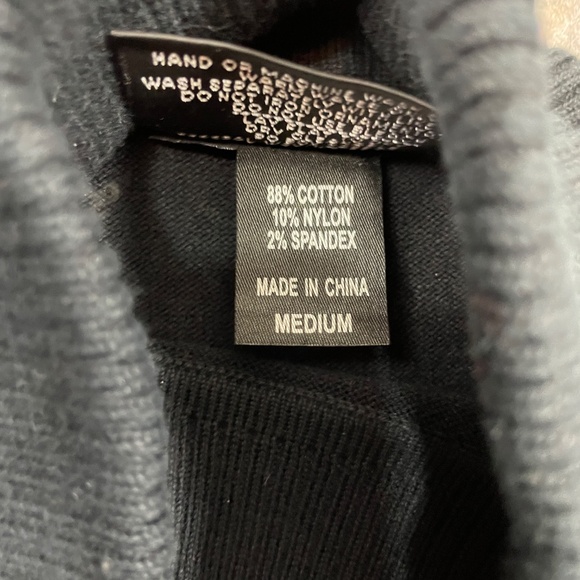 Christine Alexander Medium TurtleNeck Sweater Jewelled Black Cotton Blend Soft - Picture 4 of 5